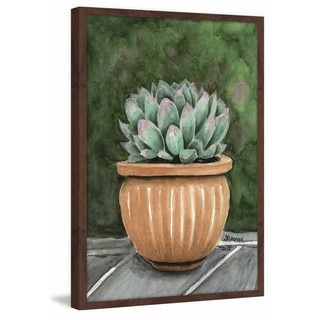 'Cactus on the Patio' Framed Painting Print