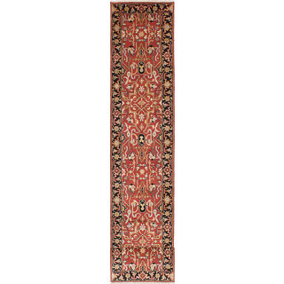 ecarpetgallery Hand-knotted Serapi Heritage Brown Wool Runner Rug (2'7 x 20')