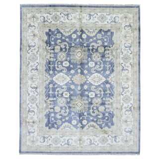 FineRugCollection Handmade Oushak Blue Wool Oriental Rug (8' x 9'9)