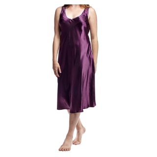 La Cera Women's Plus Size Sleeveless V-neck Nightgown