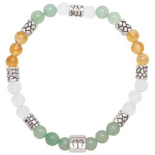 Healing Stones for You Aries Zodiac Bracelet Size 7.5 (USA)