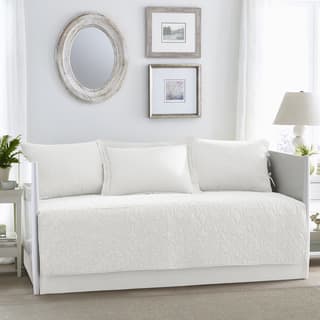 Laura Ashley Felicity White 5-piece Daybed Cover Set