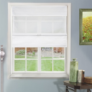 Chicology Daily White Cordless Magnetic Roman Shade