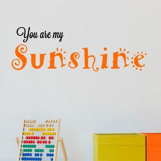 You Are My Sunshine Vinyl Wall Quote Decal