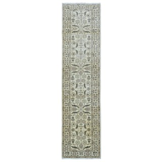 FineRugCollection Hand Made Peshawar Beige Wool Oriental Rug (2'7 x 10'1)