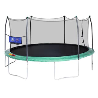Skywalker Trampolines Green 16-foot Oval Trampoline with Enclosure and Toss Game