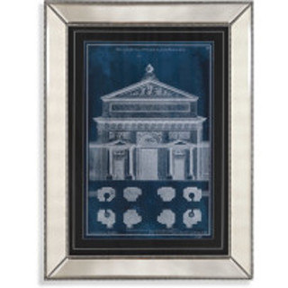 Bassett Mirror Company 'Palace Facade Blueprint I' Framed Print