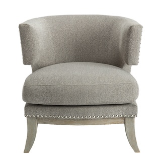 HomePop Aubrey Grey Accent Chair