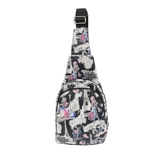 Alfa Pop Art Black Fashion Sling-strap Backpack
