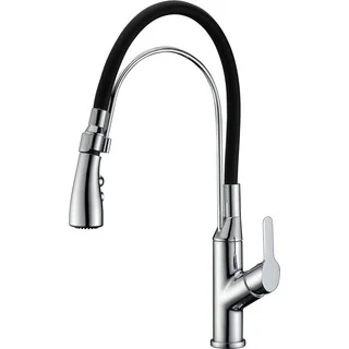 Dawn Single-lever Pull-out Chrome Kitchen Faucet