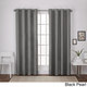 ATI Home London Thermal Textured Linen Grommet Top Curtain Panel Pair - Thumbnail 38