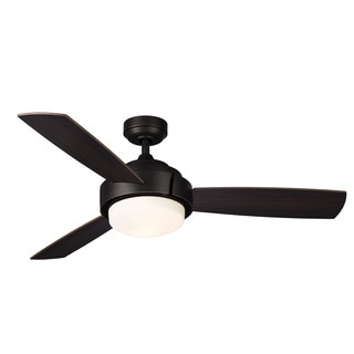 Coop Aged Bronze 52-inch Ceiling Fan with Light Kit