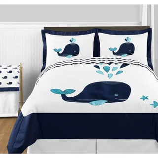 Link to Sweet Jojo Designs Whale Collection Full/Queen 3-piece Comforter Set Similar Items in Kids Comforter Sets