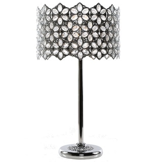 Poetic Wanderlust by Tracy Porter 23-inch High Fairlea Jeweled Chrome Table Lamp
