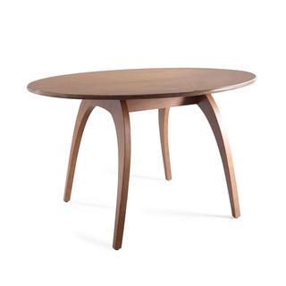 Haven Home Beckett Mid-Century Walnut Oval Dining Table