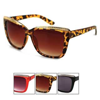 Pop Fashionwear Unisex Oversized Rectangular Squared Cateye Sunglasses