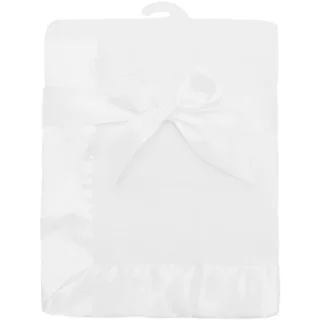 American Baby Company White Acrylic Fleece 30-inch x 40-inch Blanket