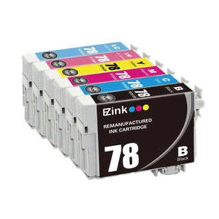 Remanufactured Epson 78 Ink Cartridge 1BL/1C/1M/1Y/1LC/1LM (Pack of 6)
