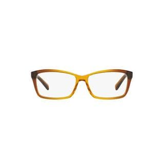 Michael Kors Women's MK4038 3224 53 Rectangle Plastic Clear Clear Eyeglasses