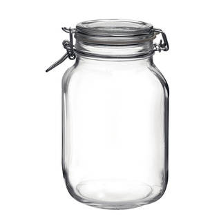 Bormioli Rocco Fido Vaso Glass Square Jar Set