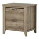 South Shore Lionel Weathered Oak 2-drawer Nightstand