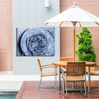 Ready2HangArt Indoor/Outdoor Wall D.cor 'Blue Tranquility IV' in ArtPlexi by NXN Designs
