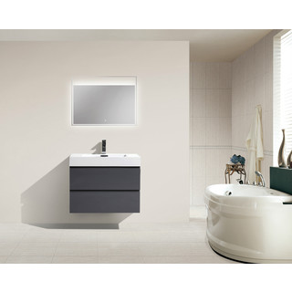 Moreno MOF 30-inch Wall Mounted Modern Bathroom Vanity With Reinforced Acrylic Sink