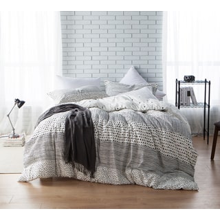 BYB Gradient Block Twin XL-Size Grey Stripe Comforter (Shams Not Included)