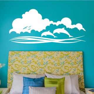 Style and Apply Dolphin Sky Wall Decal