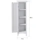 OS Home and Office White One Door Kitchen Storage Pantry - Thumbnail 6