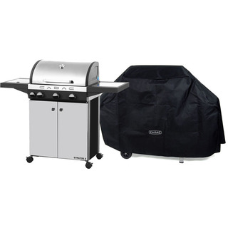Cadac Stratos 3 Stainless Steel Gas Range Grill & Grill Cover