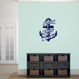 Anchored in Ohio Wall Decal - 18 wide x 24 tall