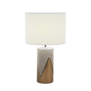 Captivating Ceramic Concrete Metal Table Lamp