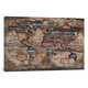 iCanvas 'Distressed World Map' by Diego Tirigall Canvas Print - Thumbnail 1