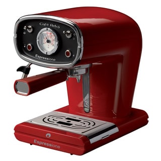 Espressione Café Retro Red Espresso Machine