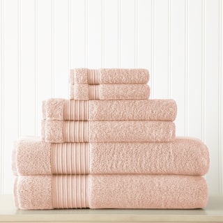 Amraupur Overseas 6-Piece 700GSM 100% Turkish cotton towel set