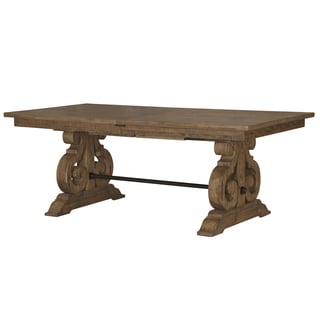 Willoughby Rectangular Wood Dining Table in Weathered Barley