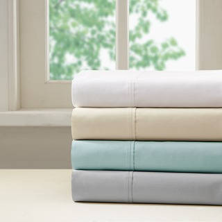 Madison Park 400 Thread Count Aloe Vera Cotton Pillowcases 4 Color Option