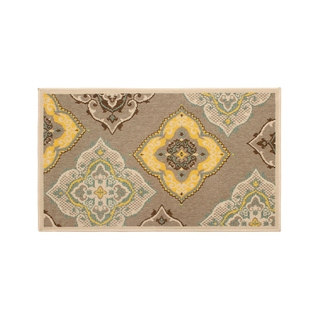 Laura Ashley Allie Taupe Indoor/Outdoor Accent Rug - (27 x 45 in.)