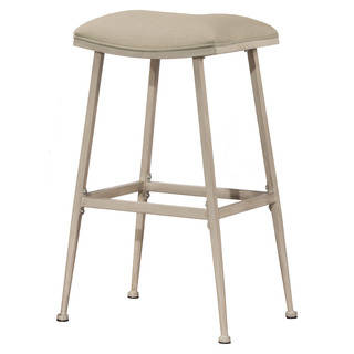 Hillsdale Furniture Flynn Indoor/ Outdoor Swivel Backless Bar Stool in Whitewash Finish