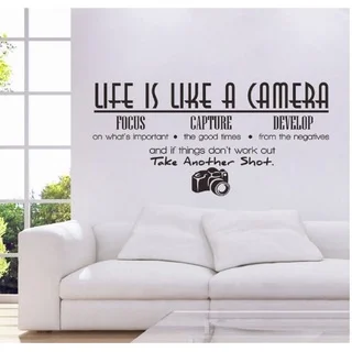 Life is Like a Camera Wall Vinyl