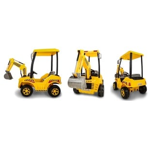 Yellow Rechargable 12V Construction Truck Toy