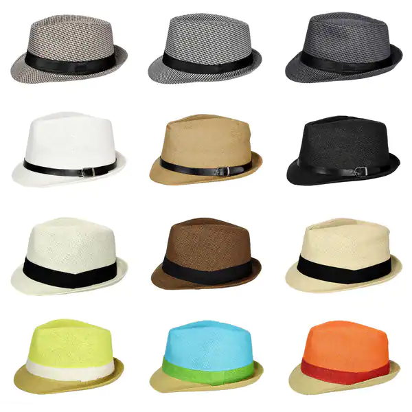 Cuban Style Unisex Fedora Short Brim Hat