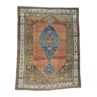1800GetARug Wool Handmade Antique Persian Bakshaish Rug (10'8 x 14'1)