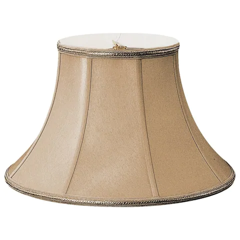 Royal Designs Shallow Bell Designer Lamp Shade, Antique Gold, 8.5 x 16 x 10.5
