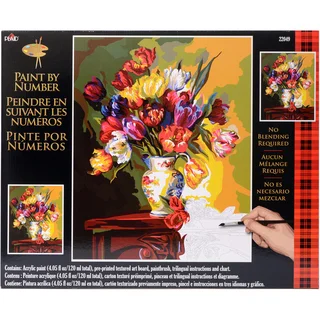 Paint By Number Kit 16"X20"-Tulips On Parade