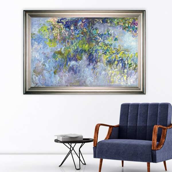 Wisteria -Claude Monet -Silver Frame