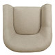 HomePop Modern Barrel Accent Chair - Flax Brown - Thumbnail 3
