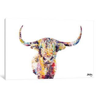 iCanvas Highland Cow by Becksy Canvas Print