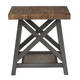 Bryson Rustic X-Base End Table with Shelf by iNSPIRE Q Classic - Thumbnail 8
